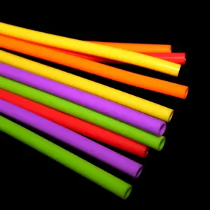 Custom Eco-friendly Reusable Silicon Straw Hose Food Medical Grade Silicone Tubing Straws