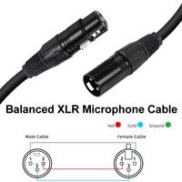 Câble de microphone XLR 3 broches ZOGUO Premium mâle-femelle, câble audio noir pour micro XLR