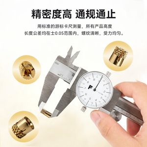 Tuerca de Cobre Prensada en Frío Tengdfei TF1600, Ranurada, Cabeza Redonda, Alta Resistencia, para Muebles de Plástico - Product Image 3