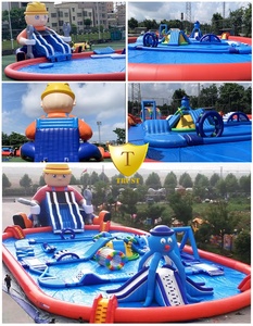 Parque Acuático Inflable Profesional para Exteriores, con Temática Marina, <span class=keywords><strong>Mega</strong></span> Tobogán, Equipo para Jardín, Parque Acuático Inflable para Niños - Product Image 2