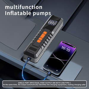 Smart Digital Tire Inflator with LCD Display 12V Automatic Shut Off for <b>Car</b> Motorcycle Bike Single Cylinder Pump - Product Image 2