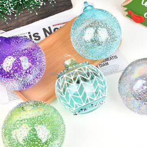 Adornos Navideños de Cristal Hechos a Mano de Alta Gama con Diseño Nuevo, Bola de Cristal para Colgar <span class=keywords><strong>en</strong></span> el Árbol de <span class=keywords><strong>Navidad</strong></span>, Adornos Navideños a Precio de Mayoreo - Product Image 5