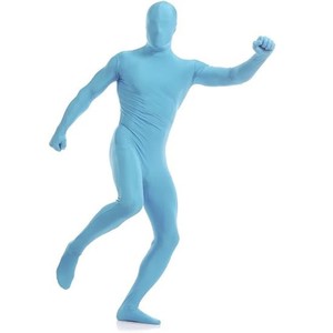 Mono de Demonio Negro elástico de cuerpo completo unisex disfraz de adulto invisible que desaparece para Halloween - Product Image 2