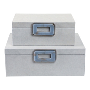 Scatole Decorative in Camoscio con Coperchio, Organizzatore Moderno per Casa, Ufficio e Soggiorno - Product Image 4