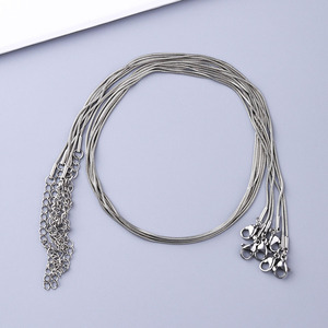 Stainless Steel <b>Snake</b> <b>Chain</b> Necklace 0.9mm‑3.2mm Multiple Width Smooth Gold <b>Silver</b> Color DIY Jewelry <b>Chain</b> Wholesale - Product Image 4