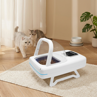 Distributeur de nourriture pour animaux de compagnie, gamelle automatique intelligente RFID pour chat, contrôle par application, alimentation programmée, reconnaissance par puce, alimentation des animaux de compagnie en intérieur