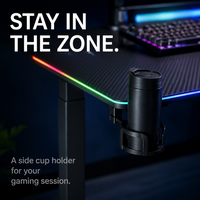 Bureau de Gaming Électrique AOR à Double Moteur 140x70, Hauteur Réglable, LED ARGB RGB, Charge 150kg, Porte-Gobelet, Crochets, Vente en Gros Usine