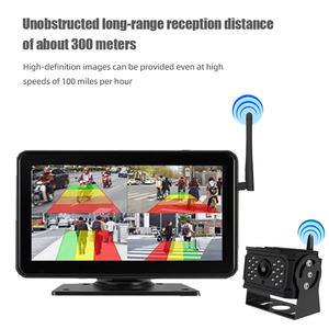Sistema Inalámbrico AHD de 7 Pulgadas y 1080P con Monitor y Cámaras Impermeables para Maquinaria Pesada como Grúas, Montacargas y Excavadoras - Product Image 2