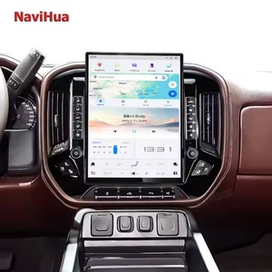 NaviHua Android 15.6 Inch Car Radio Multimedia Carplay Stereo GPS Navigation for GMC Sierra Chevrolet Silverado 2014-2018 - Product Image 1