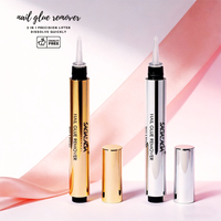 SAGALAGA Stylo Dissolvant Professionnel Rapide pour Colle à Ongles – Décolleur Sans Trempage et Sans Désordre pour Ongles en Acrylique et Gel