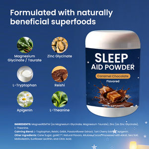 <span class=keywords><strong>Poudre</strong></span> de sommeil au <span class=keywords><strong>chocolat</strong></span> caramel, <span class=keywords><strong>sans</strong></span> mélatonine, avec magnésium glycinate et L-théanine, favorisant la relaxation (OEM) - Product Image 4