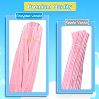 Bâtonnets de chenille de haute qualité pour loisirs créatifs, fils pelucheux, fournitures pour cadeaux, bricolage, couleurs pastel, tiges de chenille moelleuses