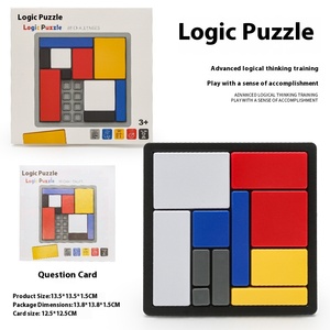 Cubos educativos interactivos para niños, bloques de construcción de plástico, juegos EN71, rompecabezas lógico para inteligencia de pensamiento lógico - Product Image 6