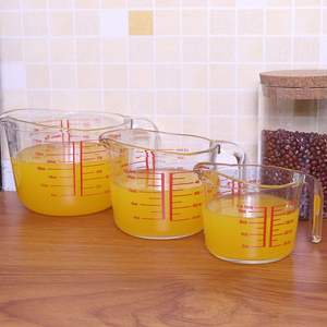 Vente directe d'usine Nouvelle conception Tasses à mesurer en <span class=keywords><strong>verre</strong></span> écologiques compatibles micro-ondes 250 ml Outil de pâtisserie de cuisine - Product Image 5