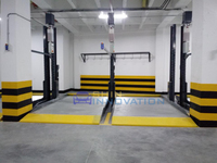 Élévateur de stationnement mécanique à 2 niveaux pour garage souterrain, gain de place, pour voitures à plafond bas, empileur de voitures pour sous-sol