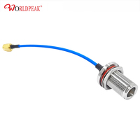 Cloison de prise femelle de type N vers prise mâle SMA Semi Flexible RG402 SS402 RG141 RG405 086 Assemblage de câble coaxial RF personnalisé