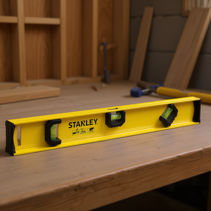 Nivel de aluminio Stanley de 48 pulgadas con perfil en I y tres burbujas para medir nivel y ángulos - Product Image 3