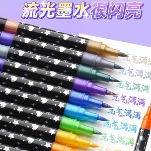 Juego de Marcadores Artísticos de 96 Colores, Rotuladores de Doble Punta con Purpurina para Niños, Suministros de Dibujo y Colorear, Caja de Regalo - Product Image 5