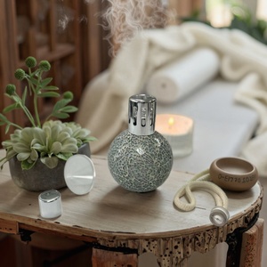 Quemador de Aromaterapia de Lujo Compatible con Aceite Lampe Berge, Lámpara de Aceite Catalítica de Mosaico de Vidrio, Incienso Chino Antiolor - Product Image 3