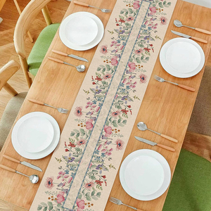 Napperon brodé de fleurs Style coréen Plaid dentelle tissu imperméable papier matériel beauté tricoté coton plastique pour les mariages - Product Image 1