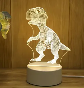 Акриловая Ночная лампа в виде динозавра