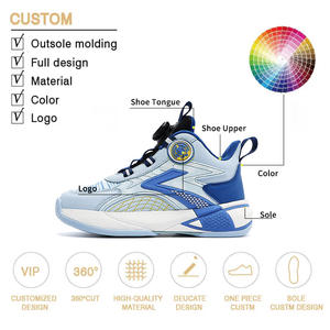 603020 printemps/automne nouveauté garçons imperméable anti-dérapant chaussures de <span class=keywords><strong>basket</strong></span>-ball haut en cuir supérieur chaussures de Sport pour enfants - Product Image 5