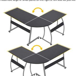 Muebles de Oficina para el Hogar, Escritorio de Estudio en Forma de L de Madera para Juegos, Escritorio de Trabajo, Mesa de Escritorio para Computadora - Product Image 3