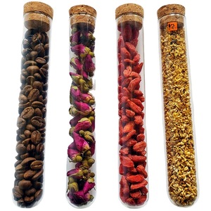 Tubo de ensayo de vidrio Tianjing de 20x150 mm con tapón de corcho para envasado de té de flores y flores secas - Product Image 5