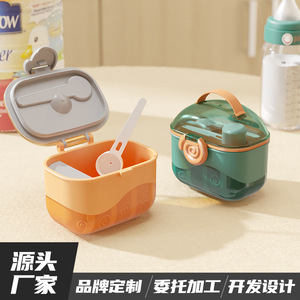 Boîte à lait en poudre hermétique portable 380 ml avec cuillère et grattoir pour l'alimentation des bébés - Product Image 3