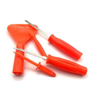 パンプキンカービングツール5ピースセットコンビネーションステンレス鋼パンプキンカービングナイフ - Product Image 3