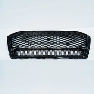 New OEM Custom Glossy Black Honeycomb Mesh <b>Car</b> Grille Audi A4L/S4 B9 2017-2019 ABS Material Black Frame High Quality PNB Brand - Product Image 2
