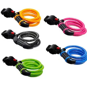 YH1451 Digital combination Bike lock High quality colorful portable 5 digit bicycle chain lock