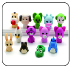 Amazon hotselling mini candy bar erasers puzzle pencil  bulk eraser bubble for school small size bulk Borrador