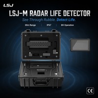 Detektor Kehidupan Radar UWB LSJ-M: Penentuan Posisi 2D Ultra-Wideband untuk Penyelamatan Gempa Bumi, Pemindai Penyelamat Segala Medan Nirkabel IP67