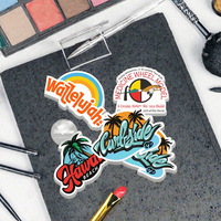 Autocollants en vinyle imperméables à découpe personnalisée, adhésifs puissants, à dos auto-adhésif, faciles à décoller, étiquettes de logo de marque pour emballages cosmétiques