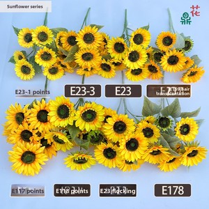 Girasoles Artificiales de Tallo Largo y Un Solo Tallo, Materiales Florales de Seda para Decoración de Bodas, Proyectos de Escaparates y Visualización en Centros Comerciales - Product Image 2