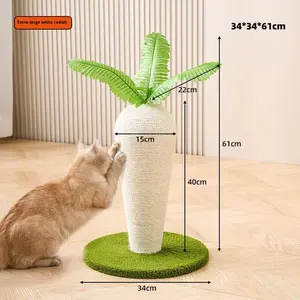 Rascador para Gatos Ecológico de Sisal, Material de Madera Personalizado, Estilo Adorable, Juguete para Mascotas, Casa para Gatos, Embalaje de Cartón - Product Image 5