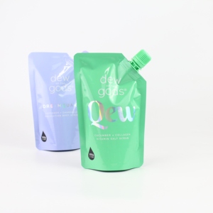 Sac d'emballage en plastique souple et rechargeable de haute qualité, anti-odeur, pour crème corporelle, gommage et nettoyant, avec bec verseur flexible - Product Image 1