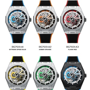 Montre mécanique automatique pour homme BG7601-A, montre-bracelet sport décontractée, horloge lumineuse, montres en acier inoxydable pour homme - Product Image 6