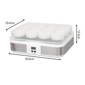 12 ly sữa chua nhà sản xuất sữa chua nhà sản xuất 11101b0 điện thép không gỉ OEM ODM hộ gia đình nhà bếp chất liệu của Jar - Product Image 3