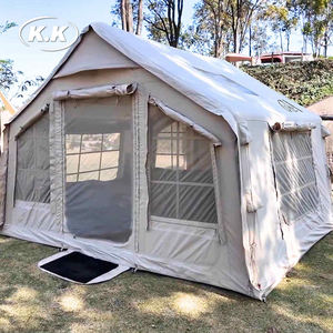 Tente de Glamping Gonflable Kawagebo Kamp (KK) 10,5' X 8,2' (8m²) en Polyester-Coton, Type Cabine, Facile à Gonfler, pour Camping - Product Image 3