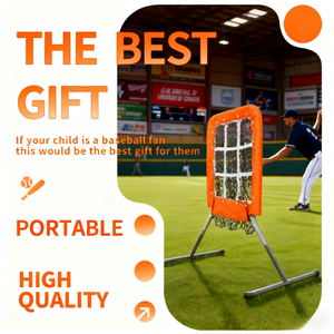 La nueva llegada, venta al por mayor, entrenador de lanzamiento portátil de <span class=keywords><strong>9</strong></span> bolsillos, red de ayuda de entrenamiento de alta calidad para béisbol y softbol - Product Image 4