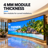 Écran LED flexible COB Ultra HD TOOSEN P0.93 P1.25 P1.875, mur vidéo LED pour décors de scène intérieurs et stands d'événements
