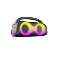 Altavoz LED Super Boombox 3, Altavoz Inalámbrico Portátil para Exteriores con Bluetooth, Altavoz con Asa para el Hogar, 1000 W