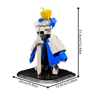 Funbuild Phổ Biến MOC-221967 Số Phận/Ở Đêm <span class=keywords><strong>Saber</strong></span> Mini Hành Động Mô Hình Xây Dựng Khối Thiết Lập - Product Image 4