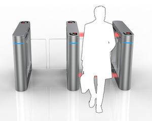 Torniquete Inteligente <span class=keywords><strong>con</strong></span> <span class=keywords><strong>Motor</strong></span> sin Escobillas <span class=keywords><strong>de</strong></span> Acero Inoxidable, Operación Bidireccional, Anti-Colisión Trasera, Protección Impermeable, Huella Dactilar/Código QR - Product Image 1