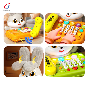 Chengji téléphone Mobile jouet multi-fonctionnel fixe jouet lumière <span class=keywords><strong>musique</strong></span> lapin éducation enfants jouets en plastique bébé téléphone Mobile - Product Image 2