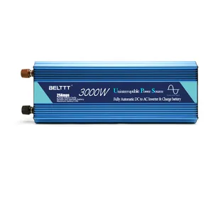 High Power 6000W UPS Pure Sine Wave Inverter 12V 24V 48V to 110V 220V Emergency Power Converter Solar Inverter