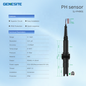 ऑनलाइन <span class=keywords><strong>ph</strong></span> मीटर rs485 4-20 एमए आईपी 68 विसर्जन ऑटो टेम्प. पेयजल औद्योगिक अपशिष्ट जल के लिए उच्च परिशुद्धता - Product Image 4