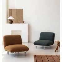 Canapé en tissu créatif rétro en métal de style Bauhaus, design minimaliste nordique moderne pour petit appartement, mobilier de salon domestique